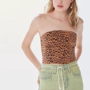 Urban Outfitters Animal Print Tube Top